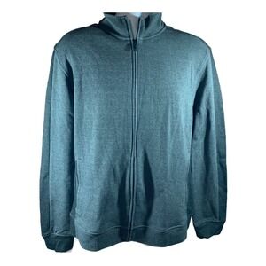 Alfani Men's Jacket Size Medium Full Zip Black Gray TransKnit NWT